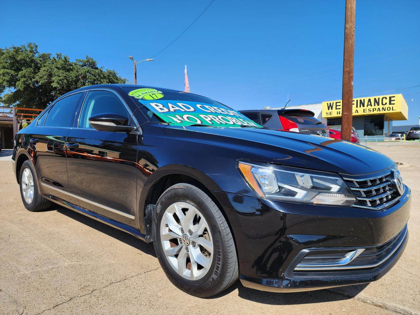 2017 BLACK /BLACK Volkswagen Passat S (1VWAT7A36HC) with an L4 engine, 6A transmission, located at 2660 S.Garland Avenue, Garland, TX, 75041, (469) 298-3118, 32.885551, -96.655602 - Welcome to DallasAutos4Less, one of the Premier BUY HERE PAY HERE Dealers in the North Dallas Area. We specialize in financing to people with NO CREDIT or BAD CREDIT. We need proof of income, proof of residence, and a ID. Come buy your new car from us today!! This is a very well cared for 2017 VW - Photo#1